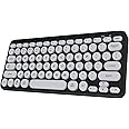Amkette Optimus Bluetooth 4 in 1 Keyboard with 3 Bluetooth Devices and 1 USB Device Connectivity, Compact & Portable Size with On/Off Switch, Silent Keystrokes, Direct Multimedia Keys