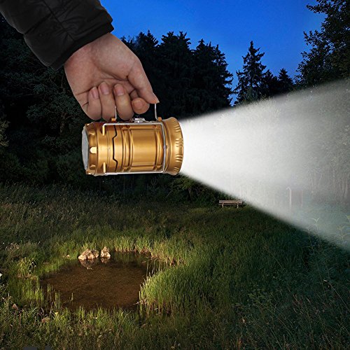 Janecrafts LED Laternen Zusammenklappbare Campinglampe Wasserdichte Zeltleuchte Aussenleuchte für Camping, Wandern, Notfall [Energieklasse A+] - 6