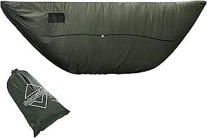 Onewind Premium Hammock Zipper Windsock for Zipper Netted Hammock, Wind Blocker, Lightweight and Wind-Resistant Protector for Cold Weather, OD Green