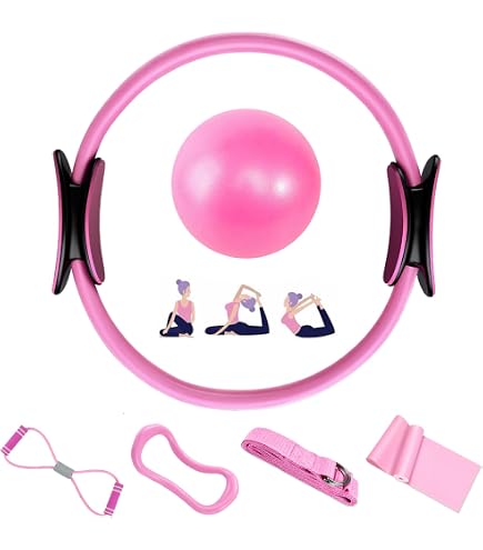 Kit Pilates Pour Femmes Kit Pilates Essentials Pour Femmes - Cercle, Bande, Ballon - Couleur Violet - Neuf Set Pilates Avec élastiques Kit Pilates Pour Femmes Kit Pilates Essentials Pour Femmes - Cercle, Bande, Ballon - Couleur Violet - Neuf Set Pilates Avec élastiques
