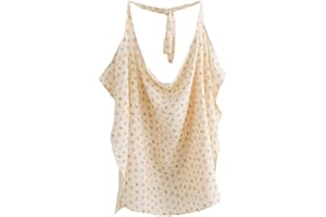 SZJIAHTM Mother Baby Adjustable Cotton Nursing Cover for Breastfeeding Protection, Nursing Poncho Boned Scarf Multi Use Car Seat Stroller Cover Breastfeeding Shawl for Outdoor