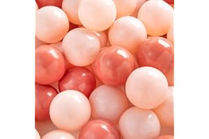 Dodozen 200 ∅ 7 cm Palle, Colorate Palle da Gioco in plastica per riempire Le Piscine di Palline per Bambini - Rosa/Rosso Mirtillo