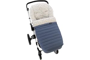 Saco Silla de Paseo Universal Rosy Fuentes- Saco Carrito Bebé - Funda de silla de paseo - Equipado para ser Ajustado perfectamente -Azul pálido