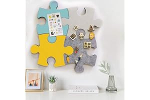 MANCO LUELLA Set of Felt Cork Board Tiles, Wall Bulletin Board Hexagon Square Circle Pin Board w/Self Adhesive to Keep Photos Memos Display Board Pads Pictures Drawing Goals Notes Colorful Foam Wall Decorative
