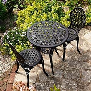 Amazon.de: Lazy Susan - ROSE Bistrotisch mit 4 ROSE Bistrostühlen