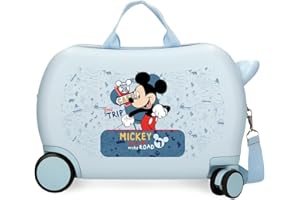 Joumma Disney Mickey Road Trip Maleta Infantil Azul 45x31x20 cms Rígida ABS 24,6L 1,8 kgs 4 Ruedas Equipaje Mano