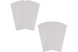 ACONDE 10 placas de mica para microondas, 15 × 12 cm, pieza de reparación de disco de mica, hoja de mica universal, color gris