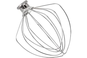MOLOUDAN Schneebesen Edelstahl für KitchenAid 6 Quarter Schüssel-Lift-Standmischer, KN256WW Rührbesen, 6-Draht Peitsche Aufsatz, Zubehör für Kitchen Aid Standmixer