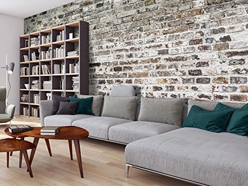 Vlies Fototapete 500×280 cm – Top – Tapete – Wandbilder XXL – Wandbild – Bild – Fototapeten – Tapeten – Wandtapete – Wand – Textur Ziegel Mauer Beton f-A-0457-a-a - 5