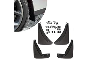 ECOTRIC Mud Flaps Guards for 2015-2018 Dodge Challenger Splash Molded 4 Piece Front&Rear