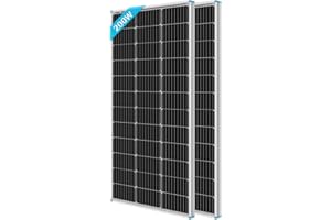 Renogy 100w Solarpanel 12v Solarmodul für Wohnmobil 2er-Packung, 100 Watt Solarmodul System mit hohem Wirkungsgrad monokristallinen Modul für Wohnmobil Wohnwagen Camping Off-grid