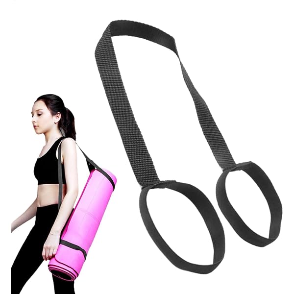 Correa De Transporte Para Esterilla De Yoga – Ajustable, Elástica, De Poliéster Duradero, 55x2.5 Cm, Antideslizante Y Lavable, Adecuada Para Cualquier Tapete