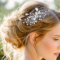Ushiny Blumen Braut Haarnadeln Set – 3-teilige Perlen Haarspangen In Gold