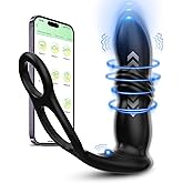 Analvibratoren für Mann mit Stoßfunktion, Groß Prostata Vibratoren Massager Stimulation mit Fernbedienung App, Dildo Anal Vib