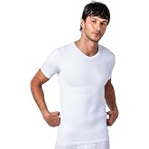 MISIRLI Organik Pamuk - Tencel&trade; Modal V Yaka Kısa Kollu Erkek Fanila, Yumuşak, Nefes Alabilir, L&uuml;ks ve S&uuml;rd&uuml;r&uuml;lebilir Kumaşta