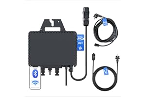 RC Micro-inverter, aggiornato a 800W, inverter solare intelligente, WiFi integrato, adatto per impianti solari da balcone, efficienza MPPT 99,8%.