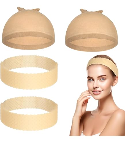 Protection Cheveux Sous Perruque Bonnet Perruque 2 En 1 Ajustable - Serre-tête Velours Capuche Soie Anti-dérapant Peigne Pour Chauve