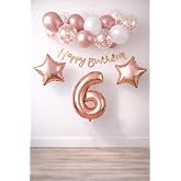 6 Year Old Rose Gold Concept Birthday Set