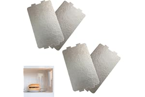 BASTOUR Piastra di Mica per Forno a microonde, Protezione per Forno a Microonde in Mica, Mica per Microonde Universale Piastre per Forno a Microonde Accessori 11.6 * 6.5cm, (4 Pezzi)