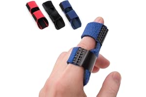 Longivia® 3 Pezzi Tutore Dito Regolabile Traspirante, Stecca Dito Mano per tutte le Dita, Tutore per Dita a Scatto