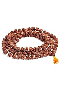 Nitin Digital Service Shree Shyam Bunch Nepal 5 mukhi Rudraksha Mala for All Rashis in 7 mm (108, 1 Beads)