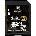 AXE MEMORY 256GB SD Card, Read Speed Up to 245MB/s, UHS-II U3 V60 4K UHD, Professional Grade SDXC Memory Card