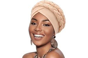 DRESHOW Chapeaux d'hiver pour Femmes Balaclava Knit Beanie Skull Cap avec Cordon de Serrage Chapeau écharpe à Capuche