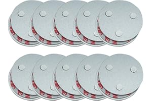 meioro Outil d'installation de Détecteur de Fumée Magnétique,Fixation Rapide et Facile Kit Monté au Plafond pour Alarme de Fumée,sans Besoin de Forage Aucun Danger (10 Pièces)