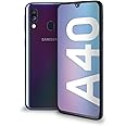 Samsung Galaxy A40 Smartphone, Display 5.9" Super AMOLED, 64 GB Espandibili, RAM 4 GB, Batteria 3100 mAh, 4G, Dual Sim, Andro