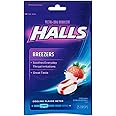Halls Breezers Drops Cool Creamy Strawberry 25 ea (Pack of 12)