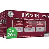 Bioxcin Forte Bitkisel Sa&ccedil; D&ouml;k&uuml;lmesine Karşı Şampuan 3x300 ml 3 Al 2 &Ouml;de (T&uuml;m Sa&ccedil; Tipleri İ&ccedil;in) e1