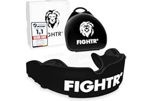 ‎FIGHTR FIGHTR® Premium Mundschutz - ideale Atmung & leicht Anpassbar | Sport Zahnschutz für Boxen, MMA, Muay Thai, Hockey & Kampfsport | inkl. Hygiene Box