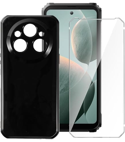 Cover Trasparente + 2 Vetri Temperati Per Oukitel WP55 / WP55 Pro – Custodia Sottile TPU Morbida Con Bordi Rialzati - 2