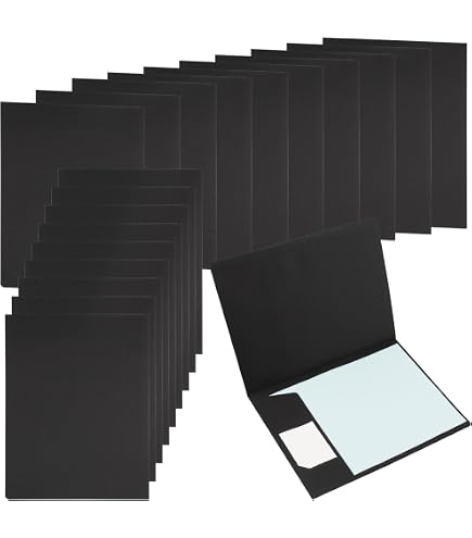 ZOENHOU Confezione Da 20 Cartelle In Carta Kraft Nera | FindTheDeal - 3