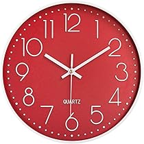 Taodyans Stille wandklok 12 inch keukenklok, kwarts, batterij-aangedreven ronde, moderne huisdecoratieklok voor kantoor, klas, woonkamer, slaapkamers (grijs-wit Taodyans Stille wandklok 12 inch keukenklok, kwarts, batterij-aangedreven ronde, moderne huisdecoratieklok voor kantoor, klas, woonkamer, slaapkamers (grijs-wit