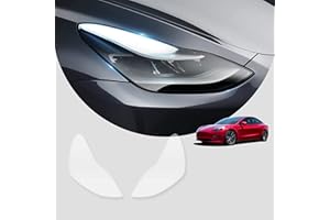 KKTR-CAR Film PPF de Protection des phares Avant pour Tesla Model 3 / Model Y, Film de Protection des phares Model 3 /Y Film de Protection des phares antibrouillard