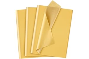NEBURORA 120 Sheets Gold Tissue Paper 14 x 20 Inches Gold Wrapping Paper Bulk for Gift Bags Packaging Floral Filler Crafts Christmas Birthday Wedding Decor