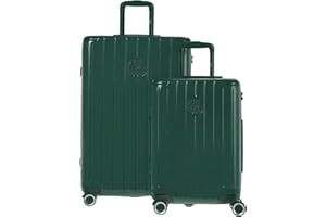 GYL Intemporelle Set de 2 Valises – Cabine + Moyenne Valise Rigide Légère en 100% Polycarbonate avec Serrure TSA, roulettes Pivotantes et Poignée Ergonomique – Sapin