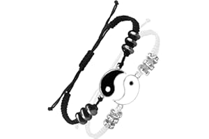 AEYURUID Bracelet Couple pour Saint Valentin Homme et Femme, Cadeau Amoureux & Ados