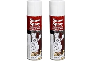 Acan Tradineur - Pack de 2 Botes de Spray Nieve, Crear Ambiente de Invierno navideño, decoración de árboles de Navidad, belén, nacimientos, Ventanas, Adornos, 250 ml