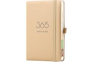 HOLDERZWU Dziennik 2026, Dziennik A5 2026 Jeden Dzień Na Stronie, Planer Dzienny, Zaplanuj swój Rok od stycznia 2026 do grudnia 2026 z miesięcznymi zakładkami, kolorowym bocznym wzorem, pętlą na długopis i