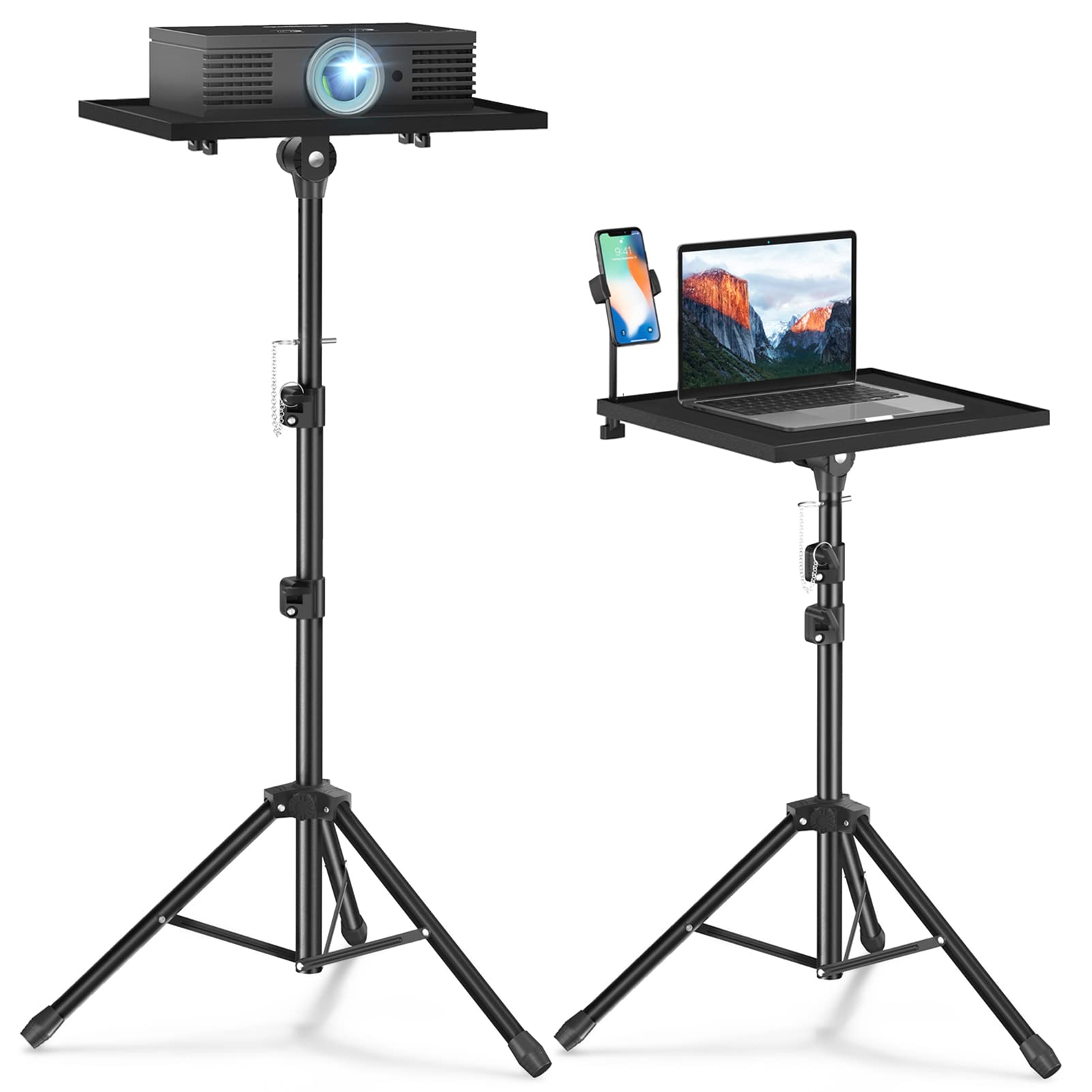 Projector Stand Tripod,Laptop Floor Stand Adjustable Height 22 to 47 Inche, Projector Tripod Stand, Laptop Tripod Stand, Projector Stand for Outdoor Movies