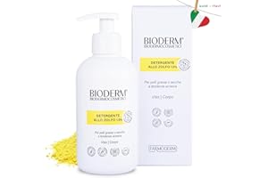 BIODERM BIODERMOCOSMETICI Bioderm S Detergente Allo Zolfo per Pelle Grassa e Anti Acne - Per Punti Neri e Brufoli sulla Fronte, Naso, Mento, Guance, Schiena, Collo, Cuoio Capelluto, ecc - Senza Parabeni