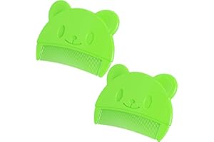 CENCERY 2 Stück Baby Haarbürste für Milchschorf, Haarbürste für Neugeborene, Kinderkamm mit weichen Zähnen, Milchschorf Kamm (Grün)