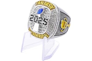 guancrown Fantasy Football Championship Ring 2025 Award Prize Trophy Sports Winner FFL Champion Ring