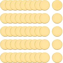 Lot De 5 Disques En Acier Inoxydable 304 - Diamètre 48 Mm, épaisseur 4 Mm - Pour Estampage, Bijoux, Projets DIY