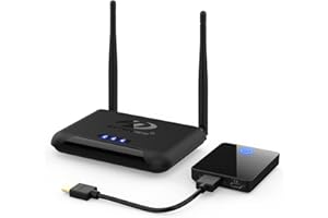 Wireless HDMI Transmitter and Receiver, Binken Wireless HDMI Extender Kit,1080P HD hdmi ohne Kabel, Streaming Media Video/Audio von Laptop, Kamera, PS5, PC zu Monitor, Beamer, HDTV (813)