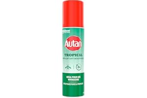 Autan Tropical Aérosol - Répulsif Moustiques Tigres et Tropicaux - Jusqu'à 8H de Protection - 1 Aerosol, 100ml