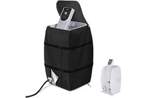 Hadisi Hot Tub Spa Heater Pump Cover,Waterproof Hot Tub Insulated Pump Cover for Multiple Brands (Black,Square)