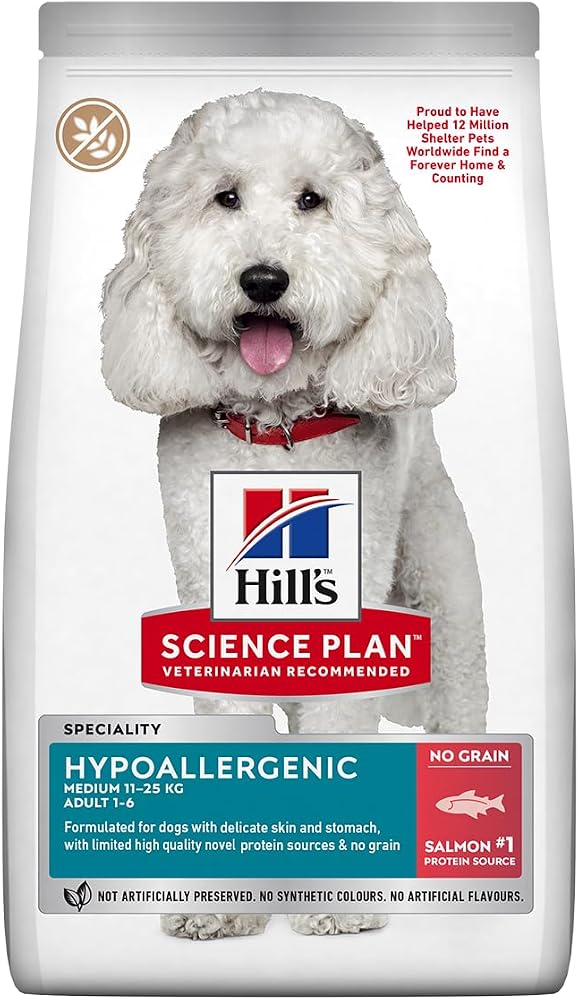 Hill's Science Plan Hipoalerjenik Yetişkin Orta Irk Somonlu Köpek Maması 12kg
